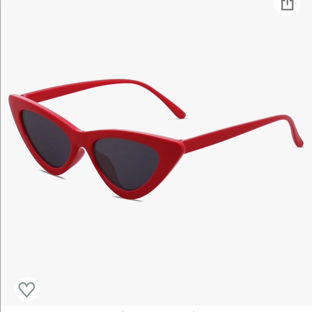 Sojos Red Retro Cat Eye Sunglasses.